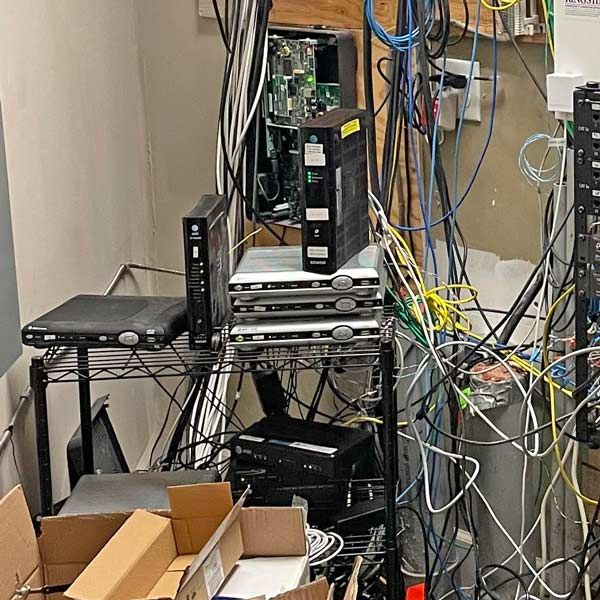 Network data closet cable mess, It Support
